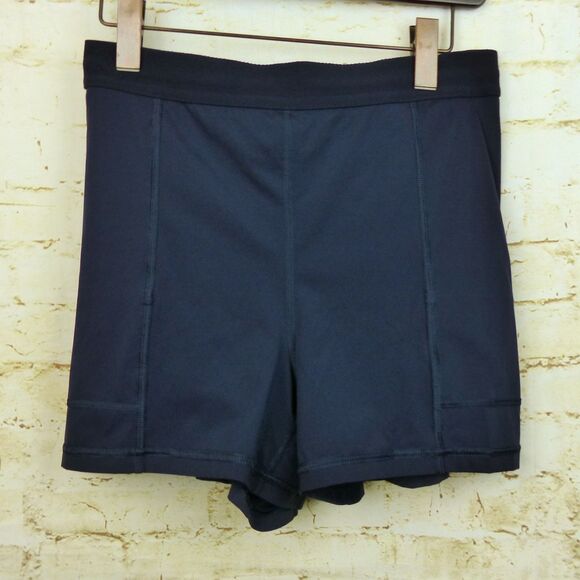 Wilson Athletic Shorts Women M Navy Blue Flowy 2 in 1 Liner Running Tennis Gym - Picture 8 of 14